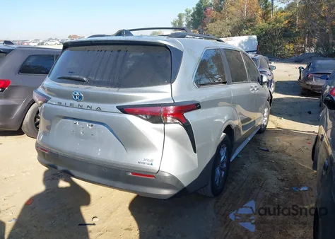 2021 Toyota Sienna Xle из США, поврежденный, VIN 5TDYRKEC4MS006720